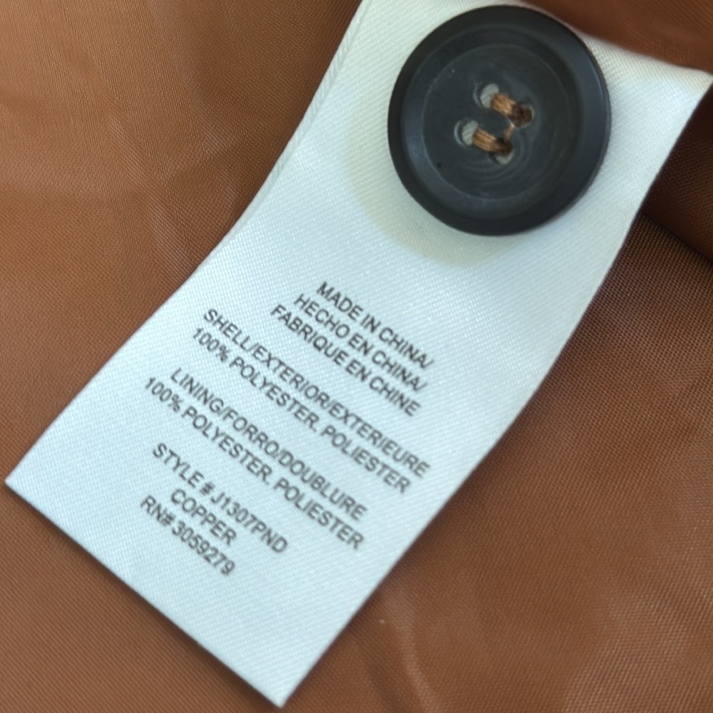 NWT Thread & Supply Copper Brown Utility Button Down Jacket, Size Small - Picture 7 of 9
